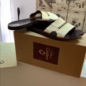 Colleen Cordero Pura Parchment Sandals